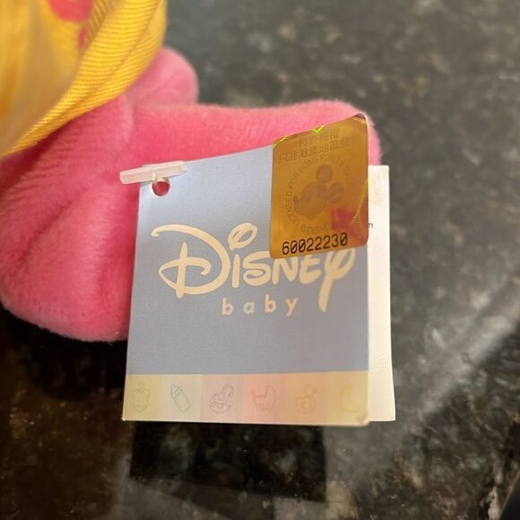 Disney Baby Piglet In Hiking Gear & Yellow Hat. Size 11”Rare - Picture 11 of 14